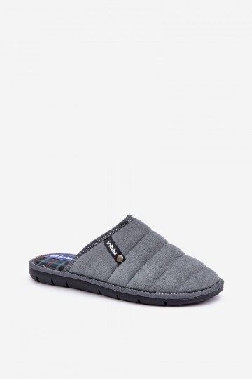 Conveniente sapato caseiro para homens Chinelos Inblu 91000027 cor cinza