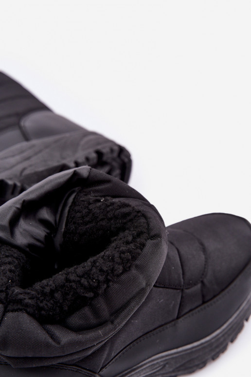 Botas de neve para homens Casal o castelo aquecimento com pelo por dentro cor preta Linnora Botas de neve para homens Casal o castelo aquecimento com pelo por dentro cor preta Linnora