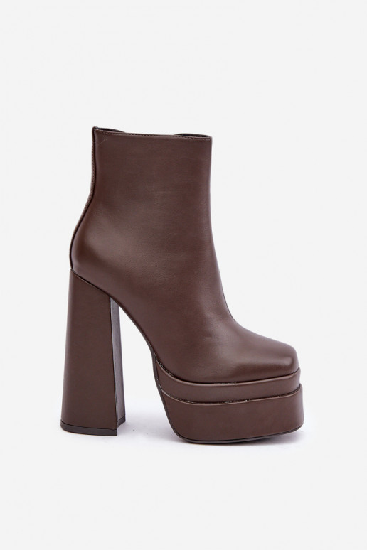 Botas com uma plataforma I Registro aquecimento CzekoladoParae Selahra Botas com uma plataforma I Registro aquecimento CzekoladoParae Selahra