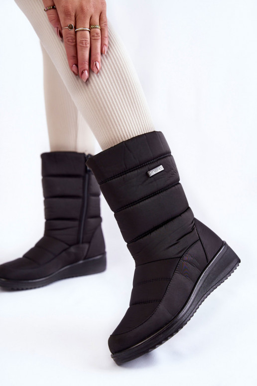 Botas de neve aquecidas na cor preta Calena