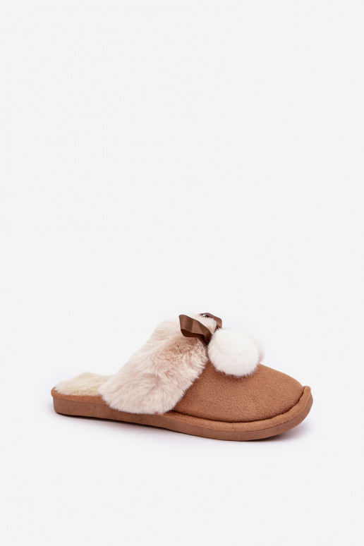 Chinelo feminino com pelinho na cor marrom Įjungtartani