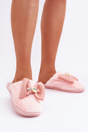 Chinelo feminino com pelinho I Lankas na cor rosa Olfedi 2
