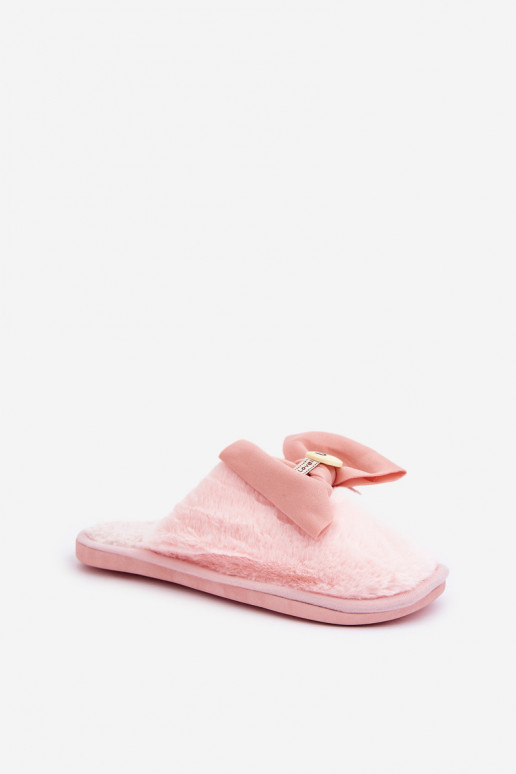 Chinelo feminino com pelinho I Lankas na cor rosa Olfedi