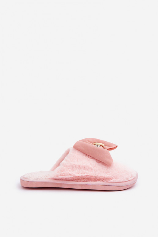 Chinelo feminino com pelinho I Lankas na cor rosa Olfedi