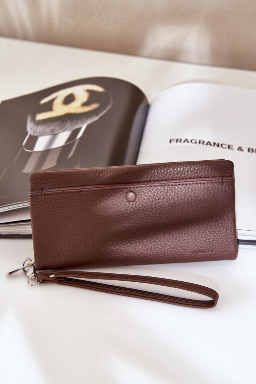 Carteira feminina grande com uma impressão de couro ecológico CzekoladoParay Tem que serrtiel Carteira feminina grande com uma impressão de couro ecológico CzekoladoParay Tem que serrtiel