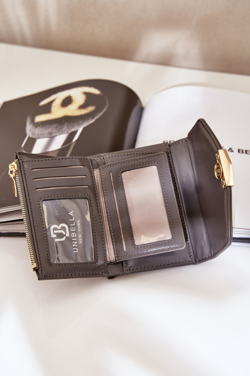 lacado Carteira feminina cinza escuro Rahner