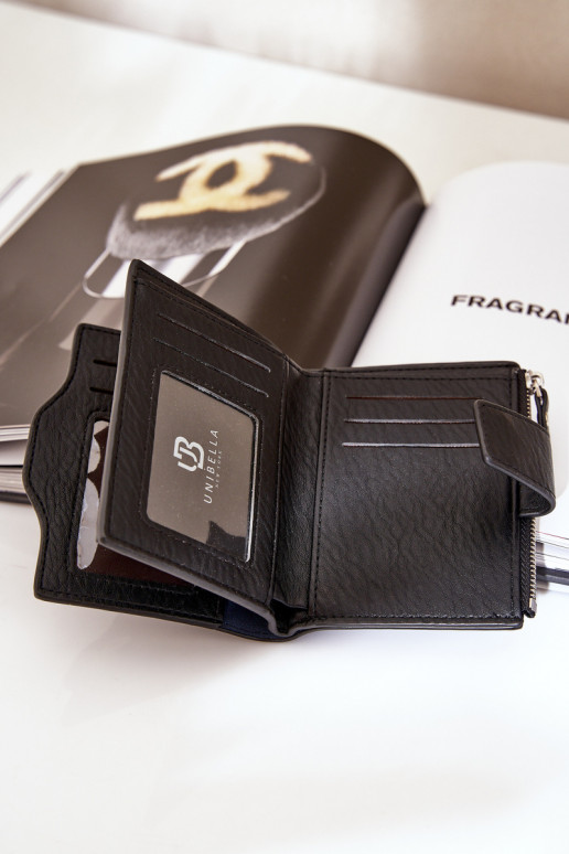 Carteira feminina Eko Couro cor preta Jezorea