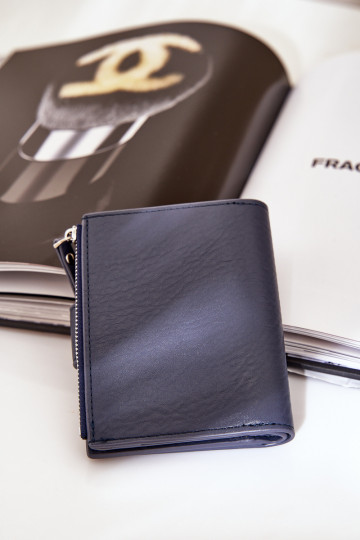 Carteira feminina Eko Couro azul escuro Jezorea 2