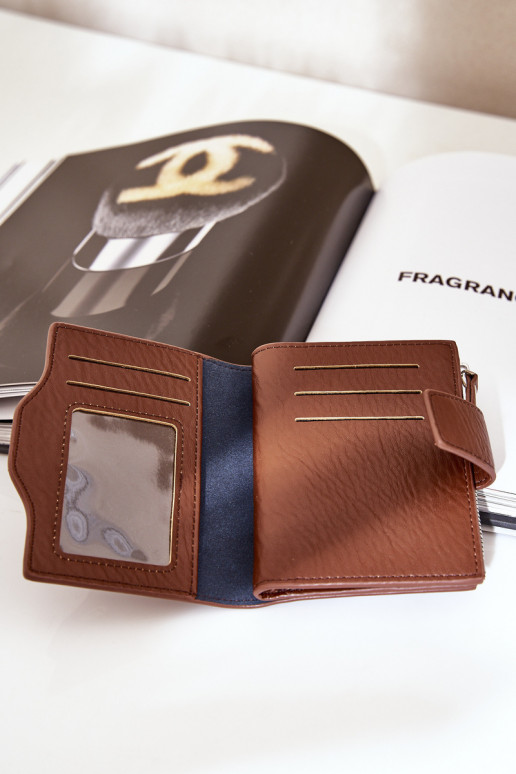 Carteira feminina Eko Couro cor marrom Jezorea Carteira feminina Eko Couro cor marrom Jezorea