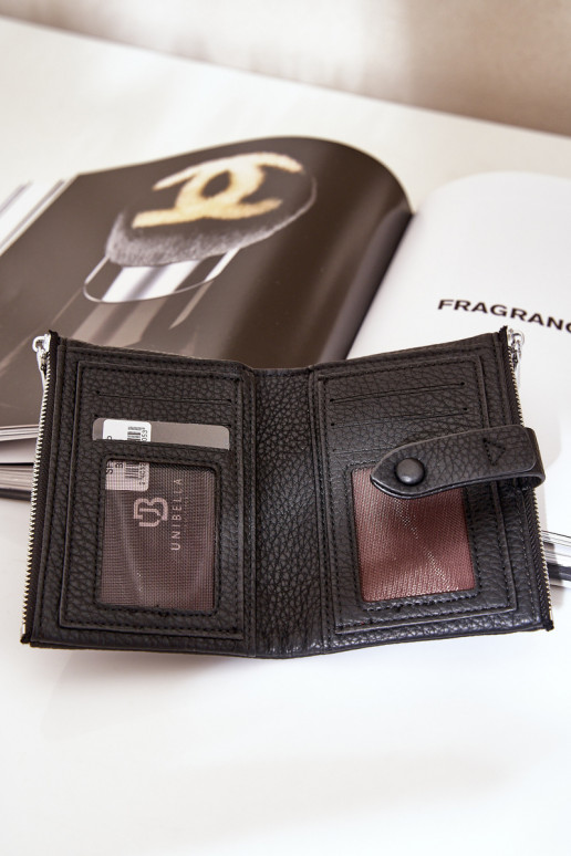 Eko Couro Carteira feminina cor preta Bronica