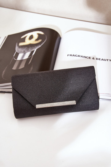 Elegante Portátil tipo de envelope com brilho preto Remiala
