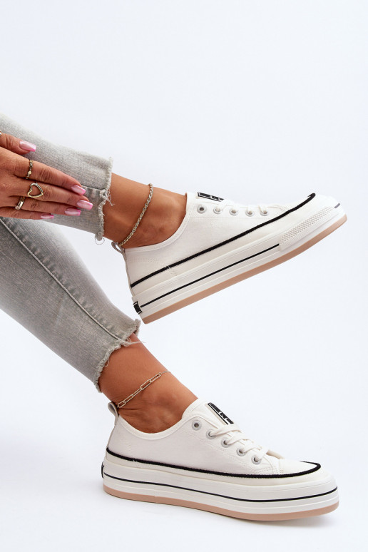 Sapatos femininos Big Star NN274205 cor branca Sapatos femininos Big Star NN274205 cor branca