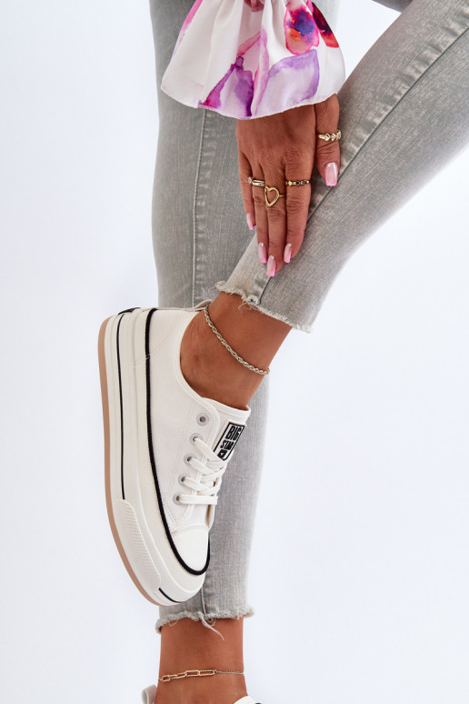 Sapatos femininos Big Star NN274205 cor branca Sapatos femininos Big Star NN274205 cor branca