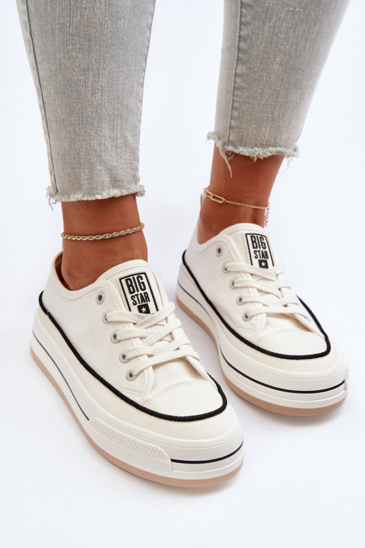 Sapatos femininos Big Star NN274205 cor branca Sapatos femininos Big Star NN274205 cor branca