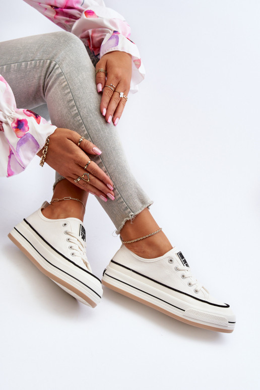 Sapatos femininos Big Star NN274205 cor branca Sapatos femininos Big Star NN274205 cor branca