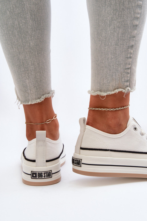 Sapatos femininos Big Star NN274205 cor branca Sapatos femininos Big Star NN274205 cor branca