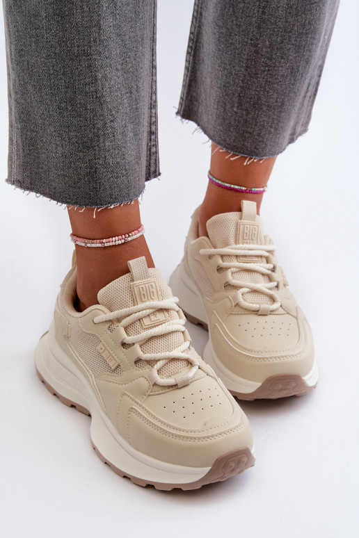 Tênis femininos HI-POLY SYSTEM Big Star NN274A105 na cor areia
