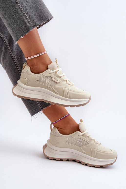 Tênis femininos HI-POLY SYSTEM Big Star NN274A105 na cor areia