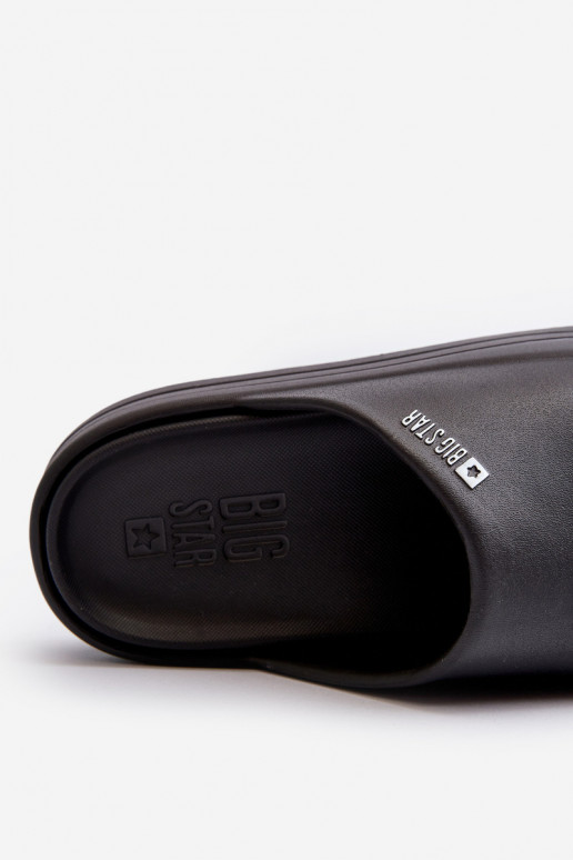 Chinelos femininos com uma plataforma Big Star NN274A037 cor preta