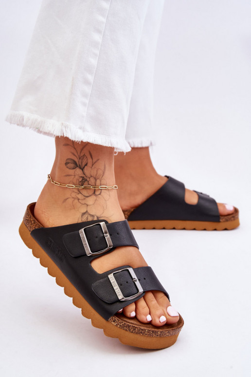 À modalo clássico Feminino Chinelos Big Star LL274477 cor preta