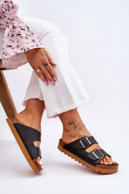 À modalo clássico Feminino Chinelos Big Star LL274477 cor preta