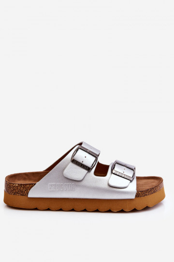 À modalo clássico Feminino Chinelos Big Star LL274476 cor prata