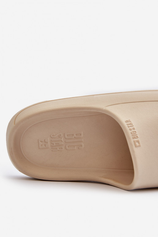 Chinelos femininos Big Star NN274A040 bege  Chinelos femininos Big Star NN274A040 bege