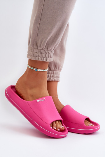Chinelos femininos Big Star NN274A041 na cor rosa 2