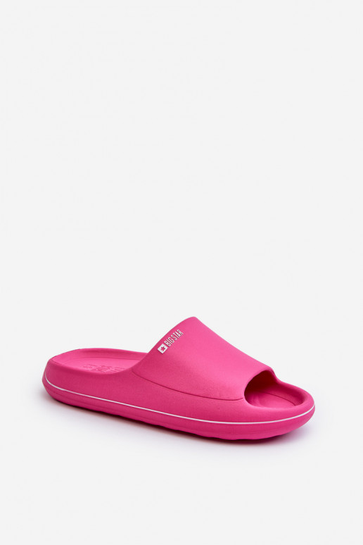 Chinelos femininos Big Star NN274A041 na cor rosa