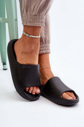  Chinelos femininos Big Star NN274A042 cor preta 2