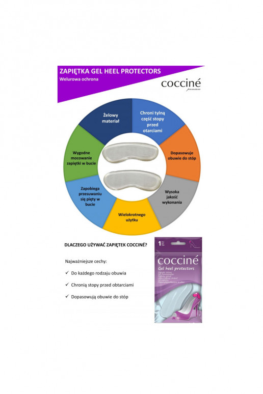 Protetores de calcanhar em gel Coccine protetores de calcanhar