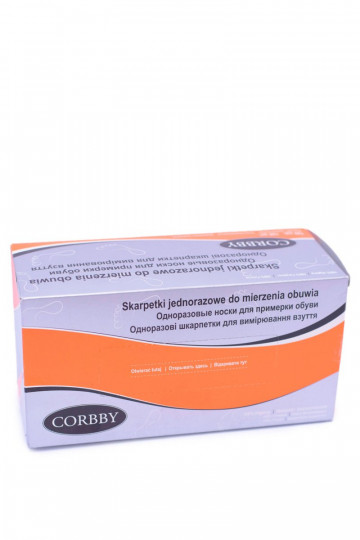 Meias descartáveis para experimentar calçados 120 peças Corbby