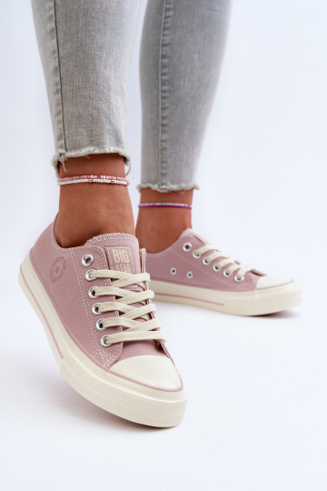 Tênis Femininos Baixos Big Star NN274270 Rosas