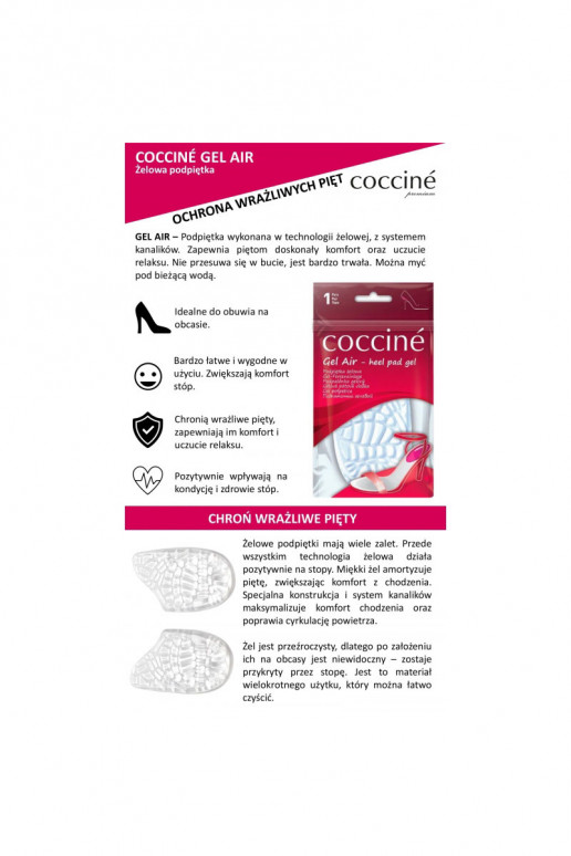 Coccine Palmilhas de gel para sapatos Gel Air