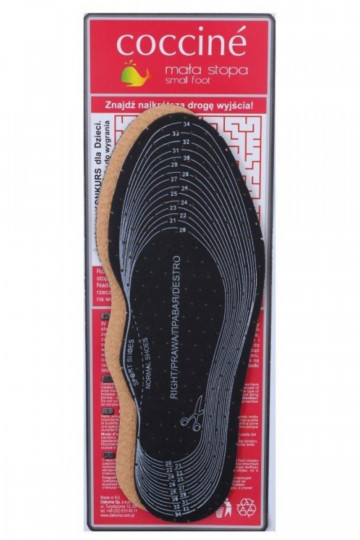 Coccine Palmilhas de Couro para Crianças em Látex para Corte 19-35