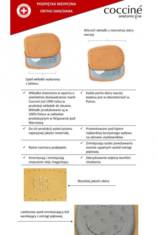 COCCINE ORTHO DAN Meias de salto Habilitado Ostrogi PiętoParae COCCINE ORTHO DAN Meias de salto Habilitado Ostrogi PiętoParae