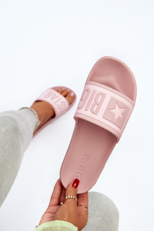 Feminino Chinelos Big Star NN274A647 cor rosa