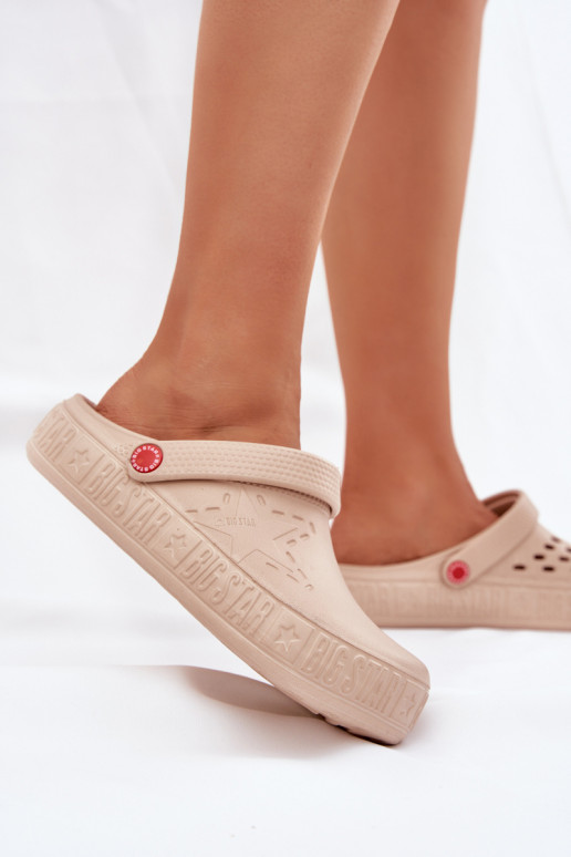 Feminino Chinelos leves Big Star II275012 bege