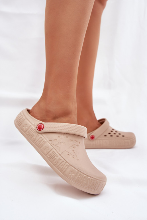 Feminino Chinelos leves Big Star II275012 bege