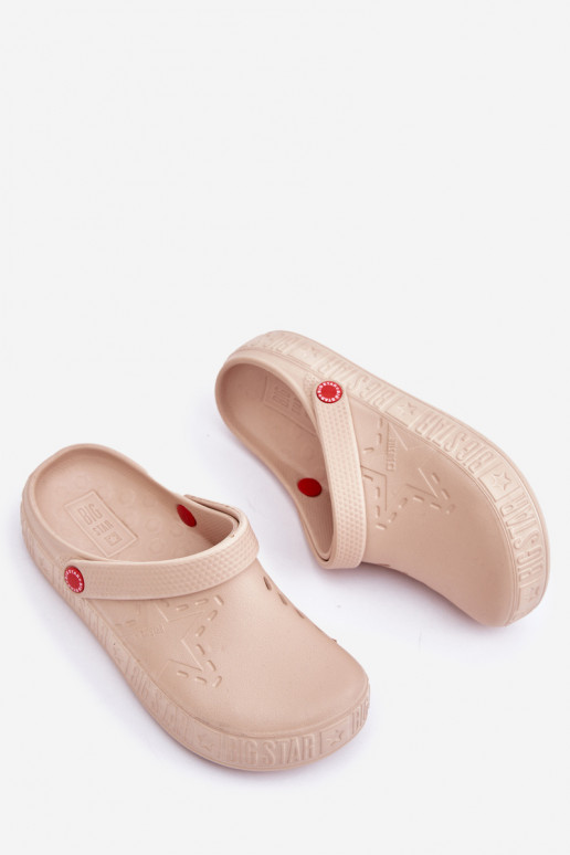 Feminino Chinelos leves Big Star II275012 bege