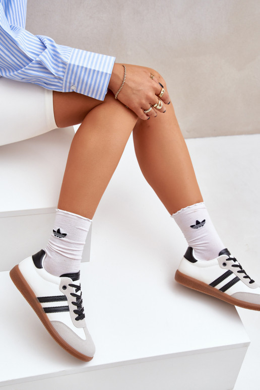 tênis de sola plana Tênis Feminino Branco-cor preta Loredis tênis de sola plana Tênis Feminino Branco-cor preta Loredis