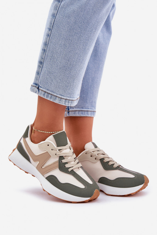 tênis À modalo de tênis Feminino bege-cor verde Britma tênis À modalo de tênis Feminino bege-cor verde Britma