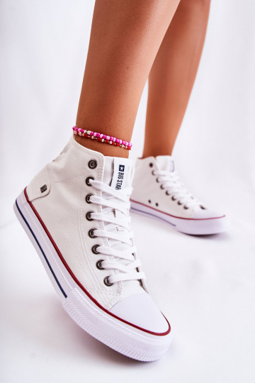 Feminino sapatos de lazer com sola Big Star DD274332 cor branca 2