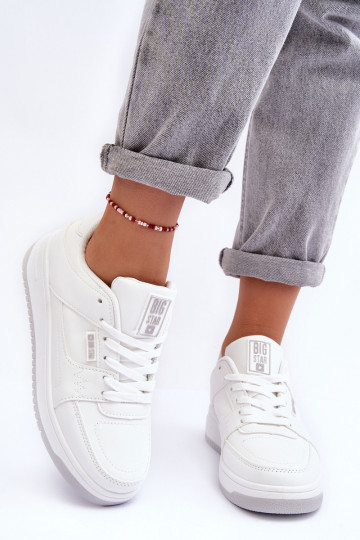 Calçados esportivos femininos, tênis Big Star MM274354 cor branca