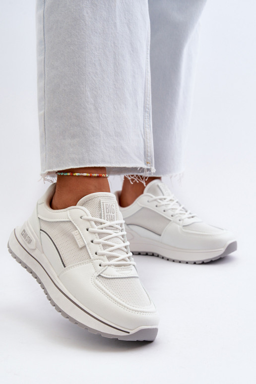 À modalo de tênis Feminino Big Star NN274A089 cor branca À modalo de tênis Feminino Big Star NN274A089 cor branca