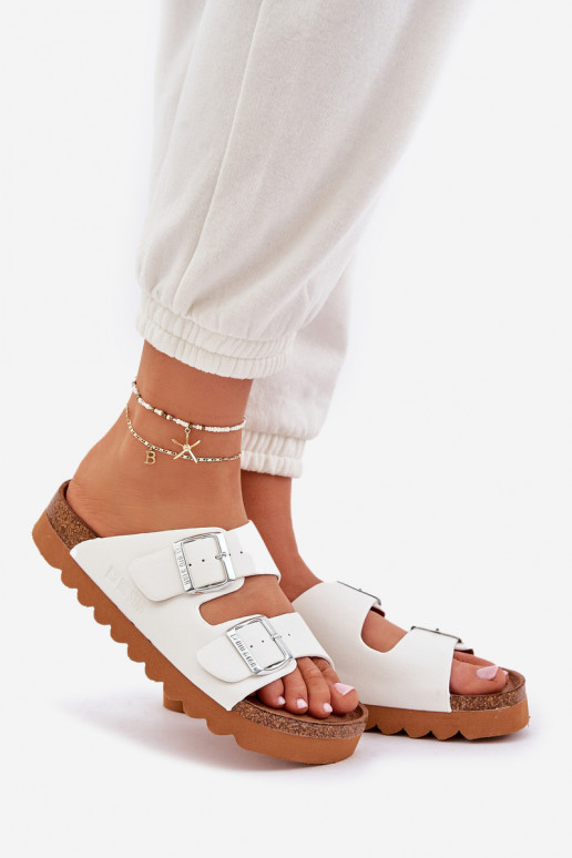 À modalo clássico Feminino Chinelos Big Star LL274480 cor branca