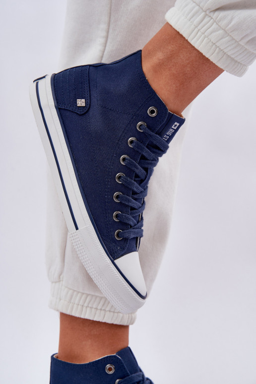 Feminino sapatos de lazer com sola Big Star DD274333 azul escuro