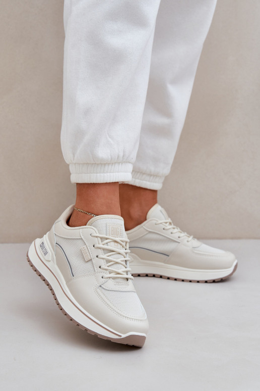 À modalo de tênis Feminino Big Star NN274A088 cor de marfim