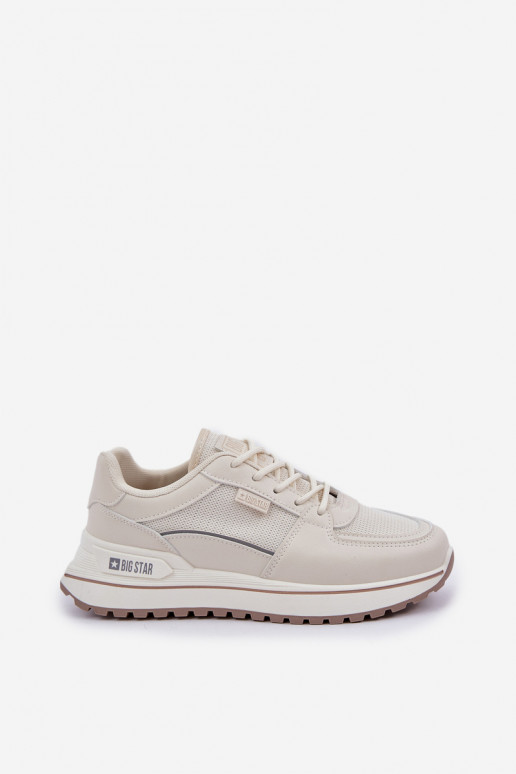 À modalo de tênis Feminino Big Star NN274A088 cor de marfim