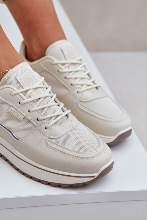 À modalo de tênis Feminino Big Star NN274A088 cor de marfim